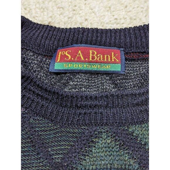Jos. A Banks Men's Medium retro 80's Sweater - Picture 3 of 4
